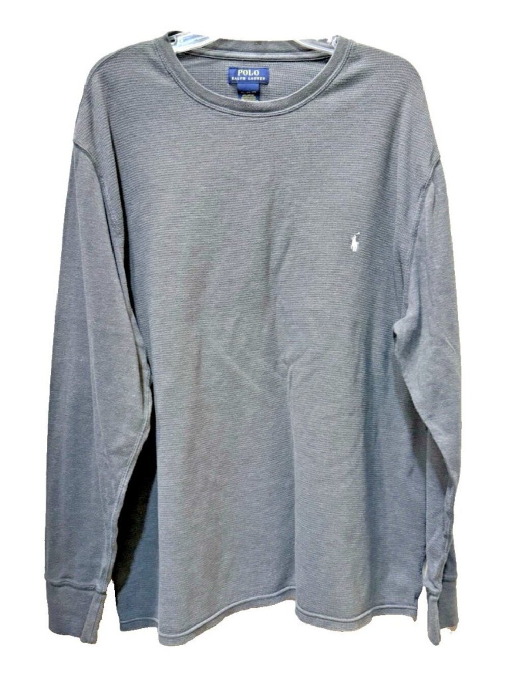 Polo Ralph Lauren Men’s 3XL Charcoal Gray Long Sleeve Thermal Shirt Big & Tall